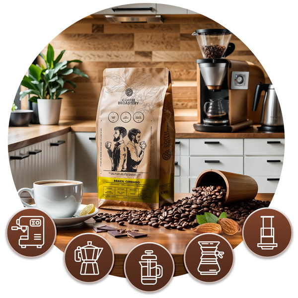 Set Bro Coffee Roastery Brazil Cerrado + Brazil Guaxupe 2x1kg (2kg)