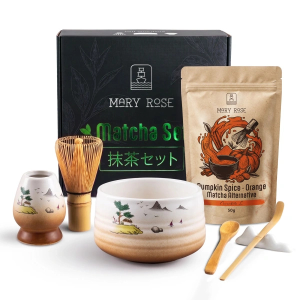 Cadeauset om Orange Matcha te bereiden