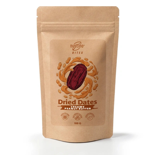 Nustino Bites – Gedroogde Dadels – Creamy Peanut Butter 100 g