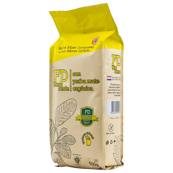 Fede Rico (FD) Menta Limon 0,5 kg 500 g - munt & limoen yerba mate