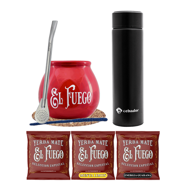 Set Yerba Mate 150g Mate kalebas 3x50g thermosfles