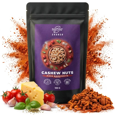 Nustino Crunch – Geroosterde cashewnoten – Pizza Margherita Flavour 100 g