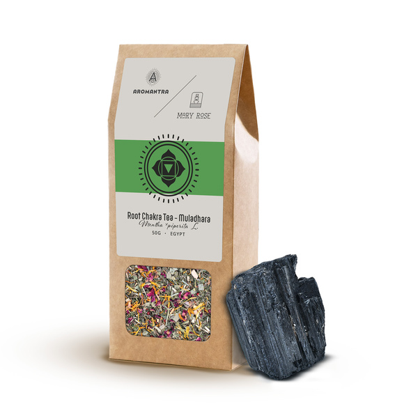 Set voor Wortelchakra (Muladhara): chakrathee + magische steen