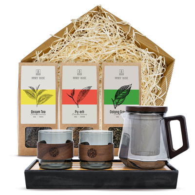 Mary Rose cadeauset: losse thee + accessoires voor het theedrinken