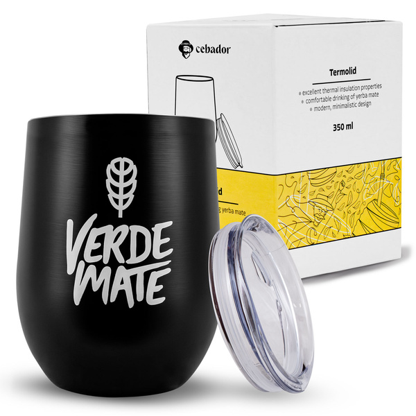 Yerba Mate Set: Thermische Mate Beker TermoLid + 2x Bombilla