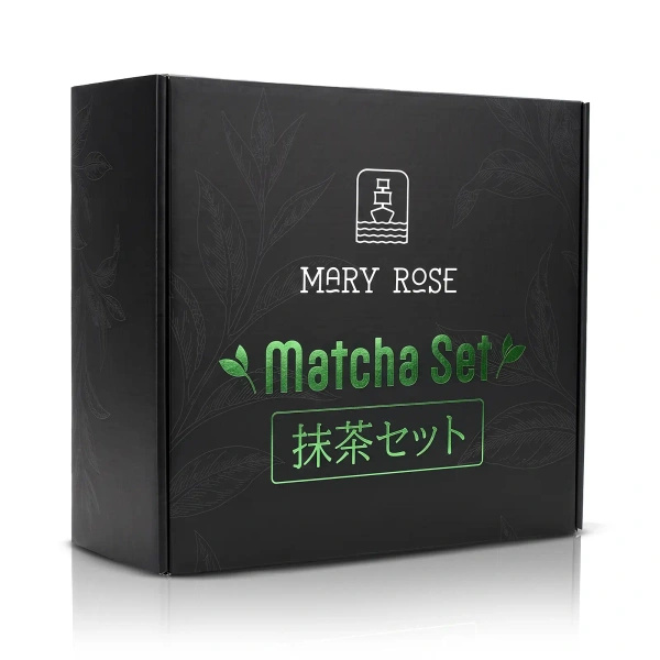 Cadeauset: 3x Japanse matcha + accessoires van bamboe