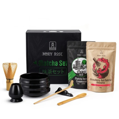 Cadeauset: Japanse ceremoniële matcha + kleurrijk alternatief voor matcha