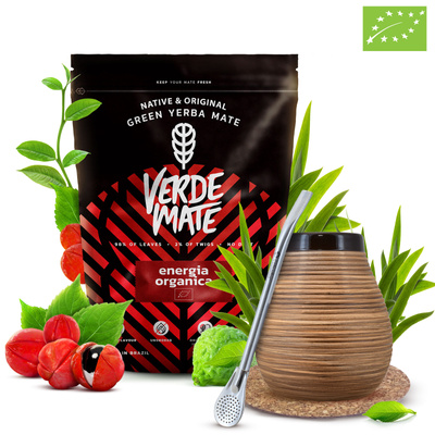 Yerba Mate Set Verde Mate 400g 0,4kg Kalebas + Bombilla