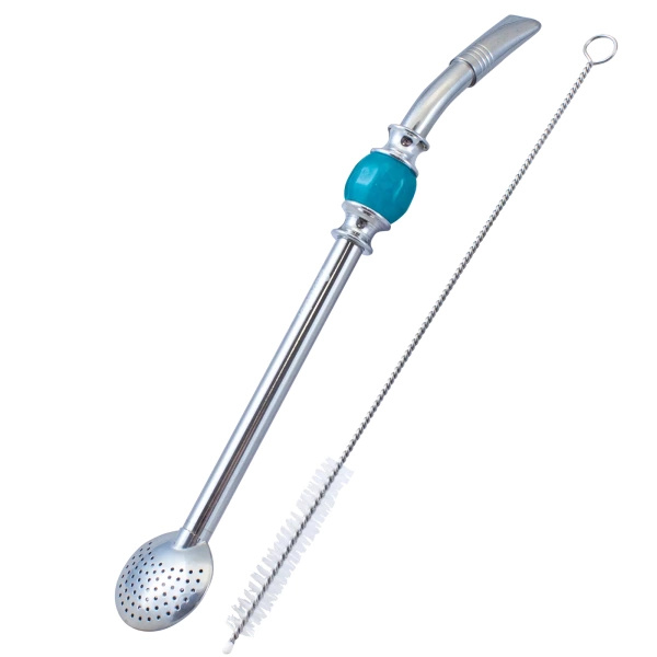 Bombilla Bomba met blauwe steen