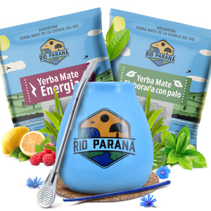 Yerba Mate Rio Parana set 2x50g Kalebas + Bombilla