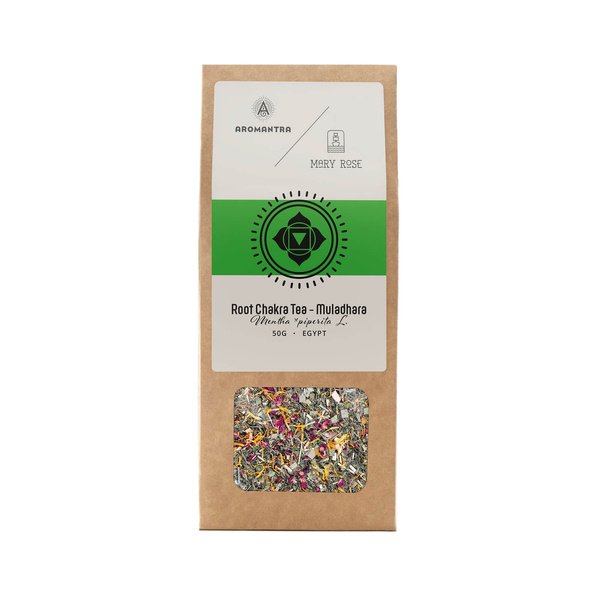 Aromantra x Mary Rose – Wortelchakra Thee Muladhara (kruidenthee) 50 g