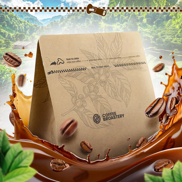 Bro Coffee Roastery - Hele Bonen Koffie India Karnataka Premium 1kg