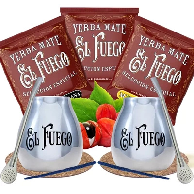 Yerba Mate Set voor stellen El Fuego DE BESTE