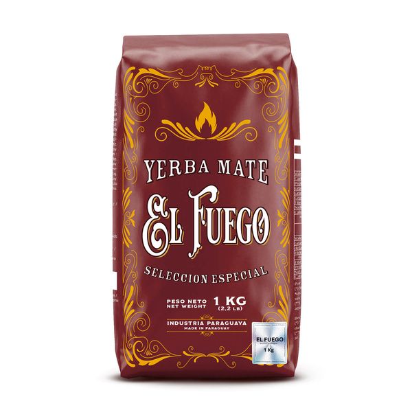 Yerba Mate Elaborada-set: El Fuego 1kg + Kurupi 500g