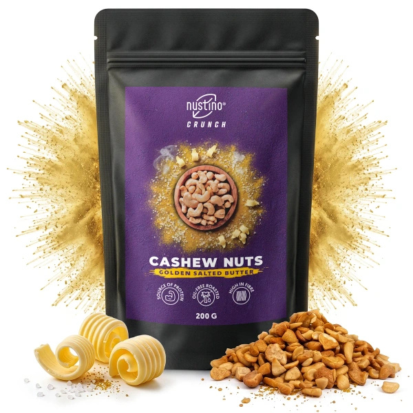 Nustino Crunch – Geroosterde cashewnoten – Golden Salted Butter 200 g