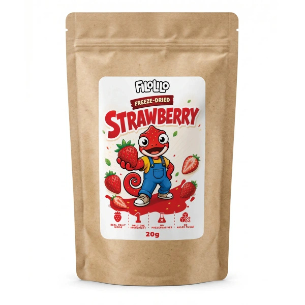 FiloLilo – Gevriesdroogde aardbeien (schijfjes) 20 g