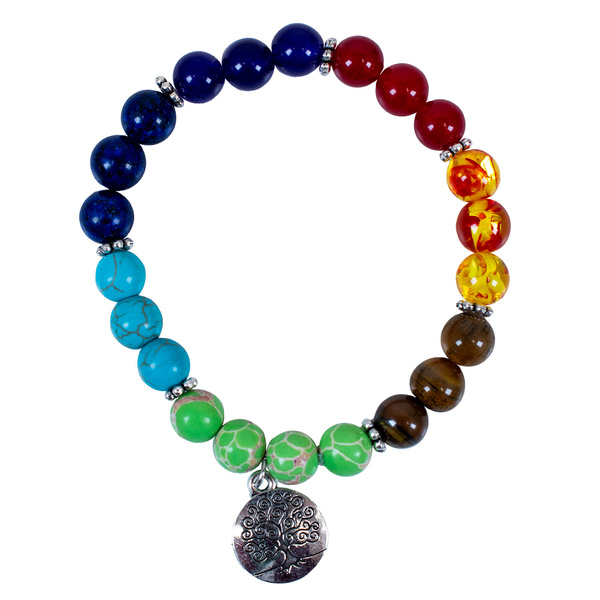 Armband "Zeven Chakra's" – met Levensboom