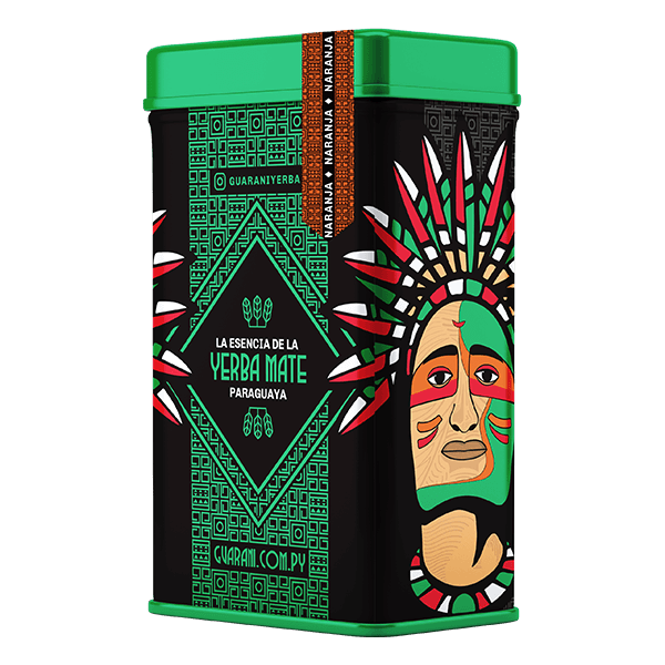 Yerbera – Blik + Guarani Naranja 0,5 kg