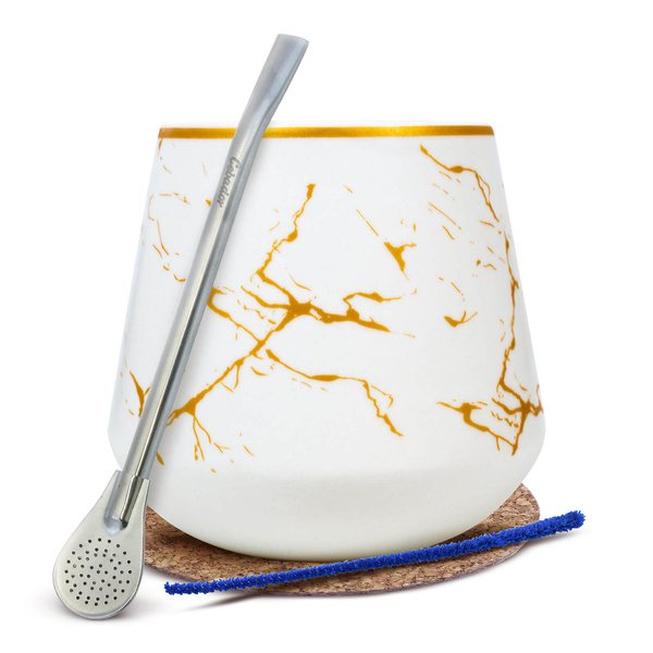 Accessoireset voor yerba mate: Kalebas + Bombilla