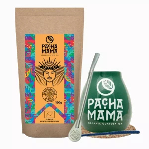Set Guayusa Pachamama Citrus 100g + Kalebas + Bombilla