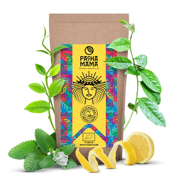 Guayusa Pachamama Menta Limón - biologisch gecertificeerd - munt en citroen - 100g