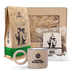 Cadeauset Bro Coffee Roastery: Brazil Mogiana koffie + koffieroomkaramels + mok
