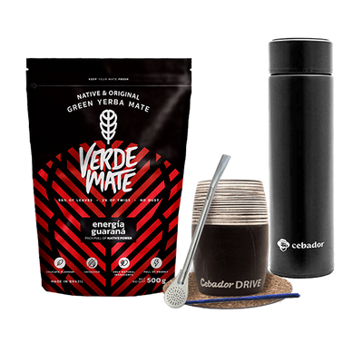 Set Yerba Verde Mate 500g 0,5kg Kalebas Drive