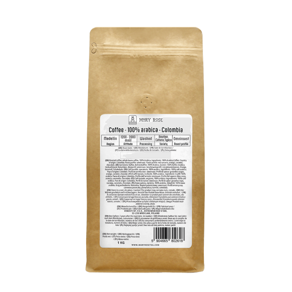 Mary Rose - hele bonen koffie Colombia Medellin premium 1kg