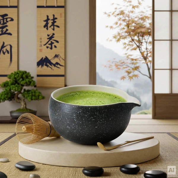 Cadeauset: Japanse ceremoniële matcha + matchawan + bamboeaccessoires