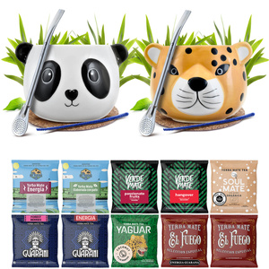 Yerba Mate Set VOOR TWEE Kalebas Bombilla