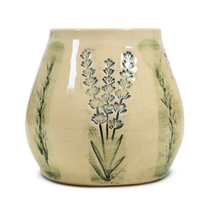 Keramische kalebas Flora Green 300 ml – Crater-serie