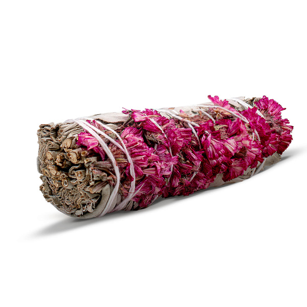 Witte Salie met Roze Sinuata – Wierook 20-30 g (bundel)
