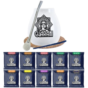 Set Yerba Mate 500g Kalebas Bombilla 10x50g