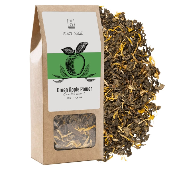 Mary Rose - Green Apple Power Groene Thee - 50 g
