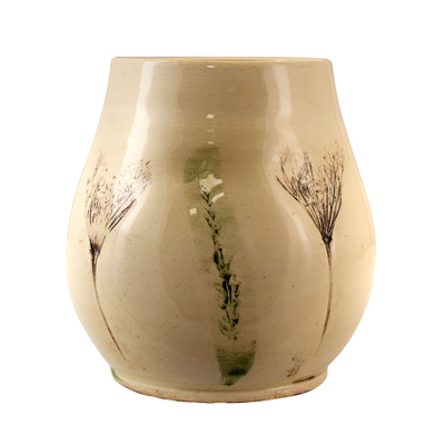 Keramische kalebas Flora Brown 300 ml – Crater-serie