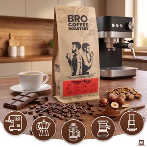 Bro Coffee Roastery – Hele Bonen Koffie Crema Tango 1 kg