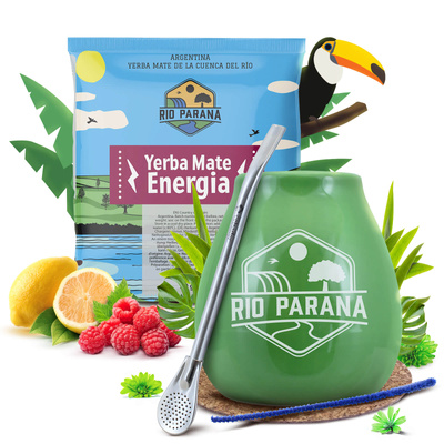 Yerba Mate set 50g Kalebas + Bombilla