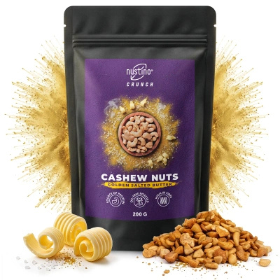 Nustino Crunch – Geroosterde cashewnoten – Golden Salted Butter 200 g