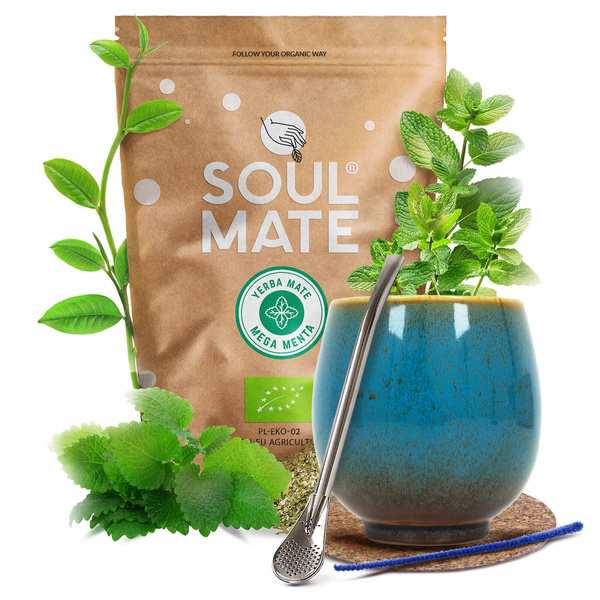 Yerba Mate Set Soul Mate 500g 0,5kg Kalebas + Bombilla