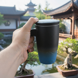 Keramische mok met deksel en infuser Mystea 300 ml