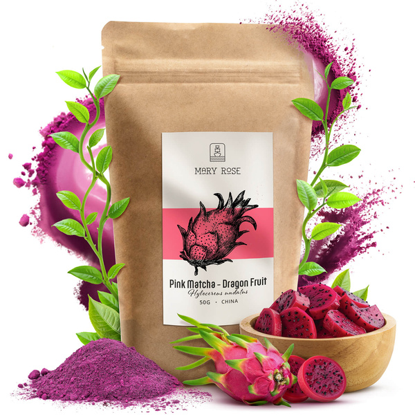Mary Rose – Pink Matcha – Dragon fruit (poeder) 50 g
