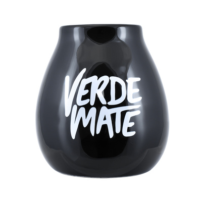 Kalebas keramiek zwart - Verde Mate - 350ml