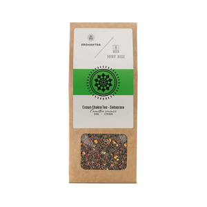 Set voor Kruinchakra (Sahasrara): chakrathee + magische steen