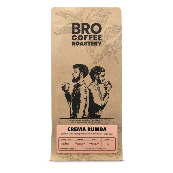 Bro Coffee Roastery – Hele Bonen Koffie Crema Rumba 1 kg