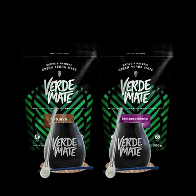 Yerba Verde Mate Katuava Temperamento 1kg set voor twee personen