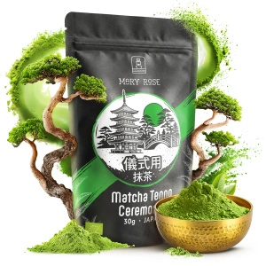 Ceremonieel set voor het zetten van matcha-thee: Japanse BIO matcha 30g + accessoires
