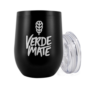 TermoLid – thermobeker voor yerba mate met deksel – Verde Mate (zwart) – 350 ml