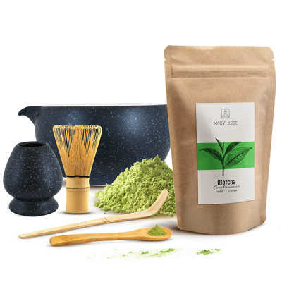 Matcha theezetset: matcha 100g + accessoires