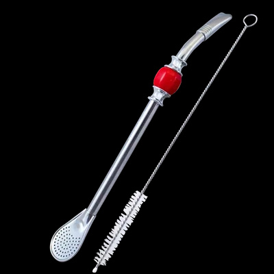 Bombilla Grande met rode steen