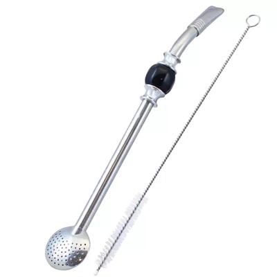 Bombilla Bomba met zwarte steen